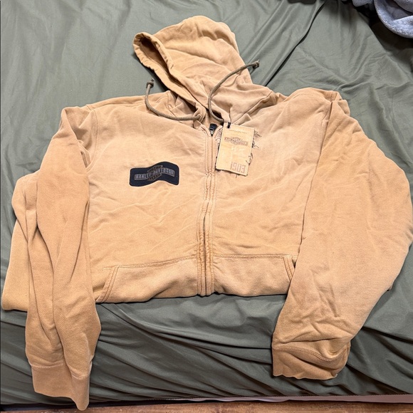 Harley-Davidson Other - Harley-Davidson sweatshirt-1903 Upright Eagle Tan knit